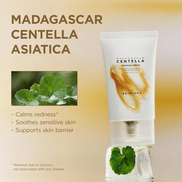 عصاره سنتلا آسیاتیکا ماداگاسکار برای تسکین قرمزی و پوست حساس SKIN1004